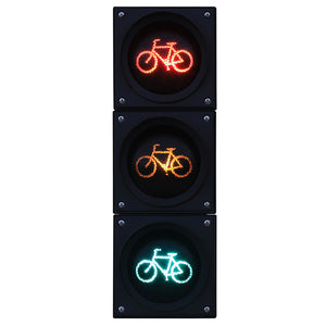 2 stycken LED Trafiksignal 100 Trippel Cykel
