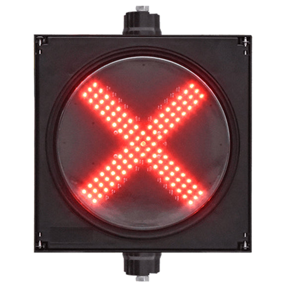 4 stycken LED Trafiksignal 300 Enkel Röd X