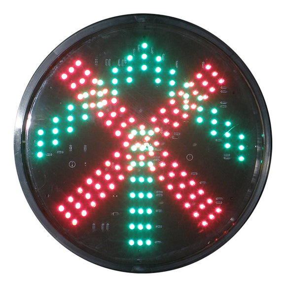 5 stycken LED Trafiksignallampa 300 Röd X / Grön Pil