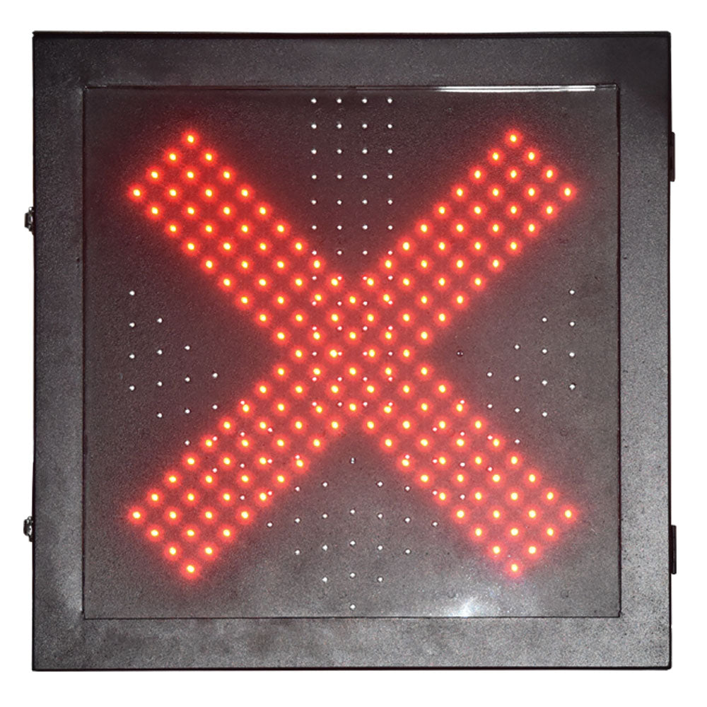 LED Trafiksignal 500 Enkel Dubbelfunktion Röd X / Grön Pil Nedåt – Led ...