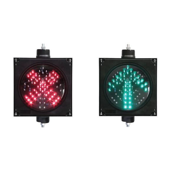 LED Trafiksignal 200 Enkel Dubbelfunktion Röd X / Grön Pil – Led & Led