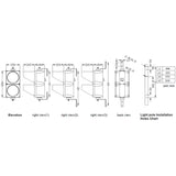 2 stycken LED Trafiksignal 200 Dubbel med Figurer